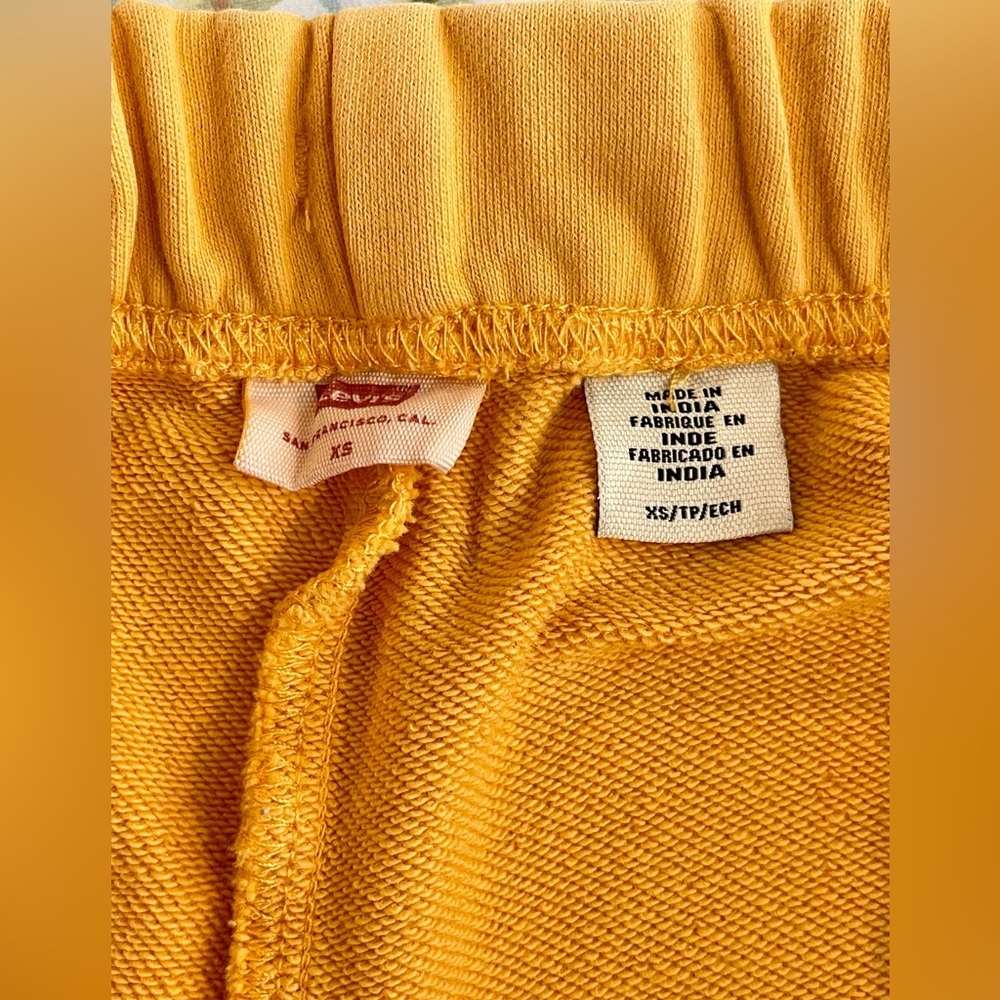 Levi’s Gold Tab Golden Orange Yellow Jogger Sweatpants 100% Cotton Size XS - Picture 9 of 11
